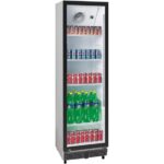 Gastro Getränkekühlschrank Gewerbekühlschrank 347l 1 Glastür 620x635x1732mm weiß