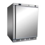 Gastro Tiefkühlschrank Edelstahl 120L - Lagertiefkühlschrank 1 Tür -18 bis -22°C Gewerbe Gefrierschrank - Aus Edelstahl mit einem Volumen von 120 Liter