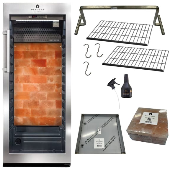 1050227354_listing-gallery_0@2x.jpg DRY AGER Fleischreifeschrank DX1000 Premium S mit Smart Aging & LED Salzwand Optik Starter Set – Bild 1