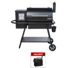 Moesta Pelletgrill Sheriff - Grillfürst Sonderedition - Mattschwarz - inkl. Abdeckhaube
