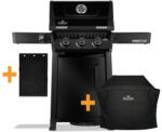 Napoleon Freestyle 365 Gasgrill, Schwarz - inkl. Abdeckhaube und Grillplatte - Modell 2026