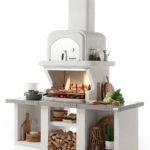 Palazzetti Grillkamin Pamplona mit Pizzaofen inkl. Montagematerial