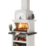 Palazzetti Grillkamin Balos mit Pizzaofen inkl. Montagematerial