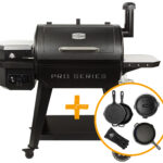 Pit Boss Pelletgrill Pro Series 850 Wifi + Gusseisen Starter Set 6-teilig