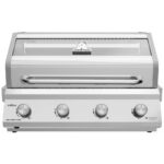 Grillfürst G401E 4-Brenner Einbaugrill mit Edelstahl Rosten