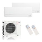 Mitsubishi Electric Klimaanlage Standard Wandgerät Hyper Heating Multisplit Set mit 2 Innengeräten – Bild 3