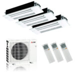 Mitsubishi Electric Klimaanlage 1-Wege-Deckenkassette Multisplit Sets inkl. Blende – Bild 3