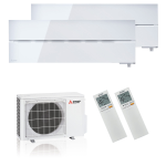 Mitsubishi Electric Klimaanlage Diamond Wandgerät Multisplit Set mit 2 Innengeräten mehrfarbig – Bild 2