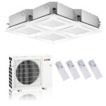 Mitsubishi Electric Klimaanlage 4-Wege-Deckenkassette Multisplit Sets inkl. Blende – Bild 3