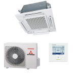 Mitsubishi Heavy Klimaanlage FDTC 4-Wege Deckenkassette Set 2,5 kW bis 5,6 kW inkl. Blende & Touch Kabelfernbedienung – Bild 2