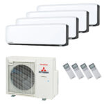 Mitsubishi Heavy Klimaanlage SRK-ZS-WF Wandgerät Multisplit Set mit 4 Innengeräten mehrfarbig