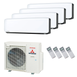 Mitsubishi Heavy Klimaanlage SRK-ZS-WF Wandgerät Multisplit Set mit 4 Innengeräten mehrfarbig – Bild 2
