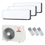 Mitsubishi Heavy Klimaanlage SRK-ZS-WF Wandgerät Multisplit Set mit 3 Innengeräten mehrfarbig – Bild 2